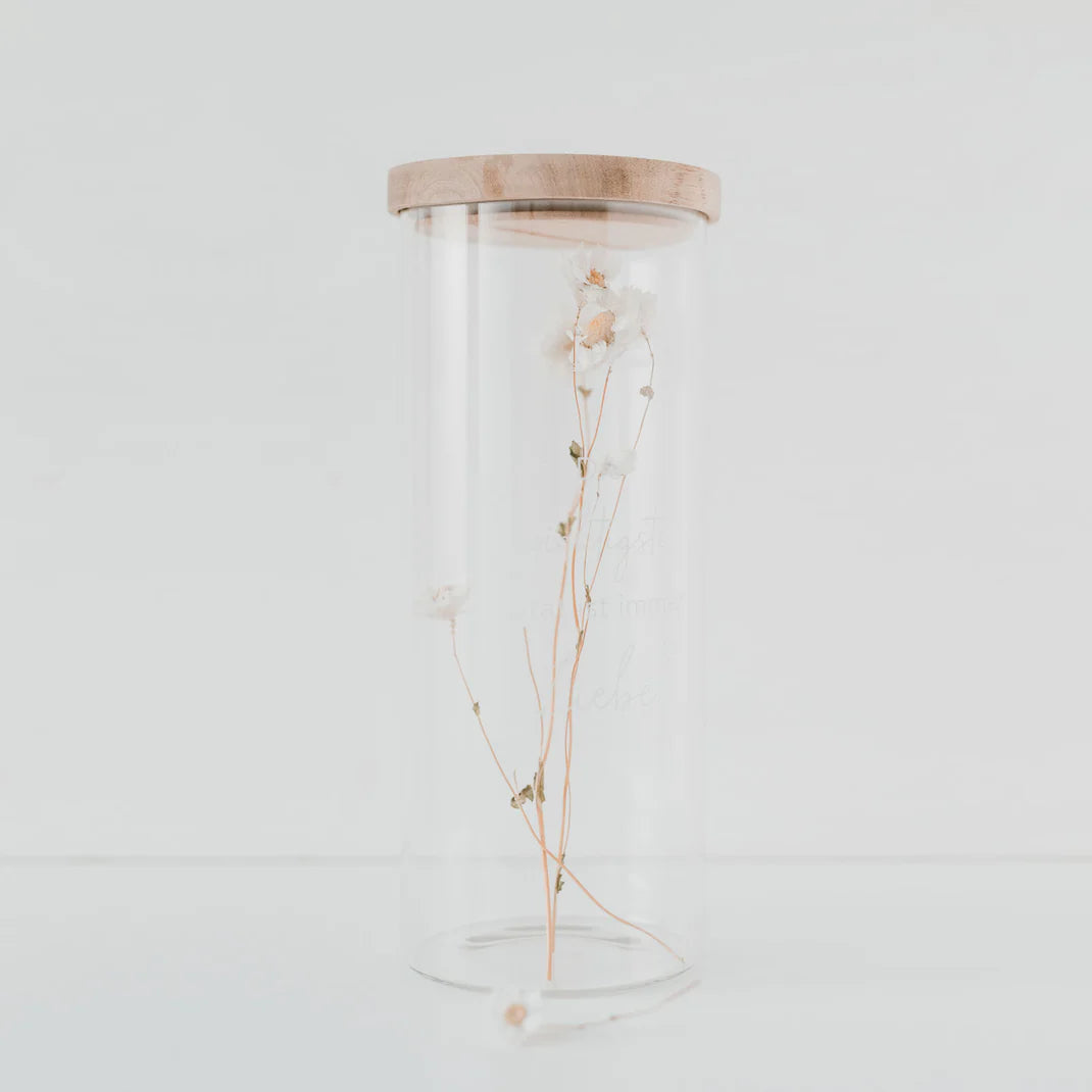 Eulenschnitt Vorratsglas Herz 25cm - Bastelbedarf -> Glas -> Dekorative Gläser von mahina