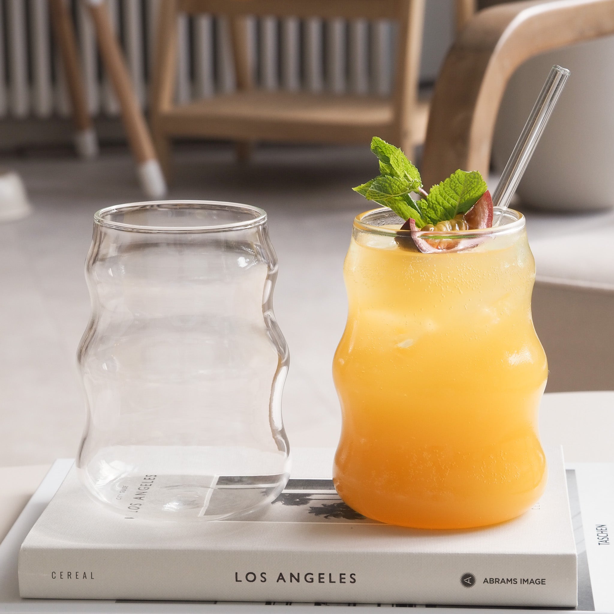 Wave Glas 500ml, 2 Stück - Trinkgläser von mahina