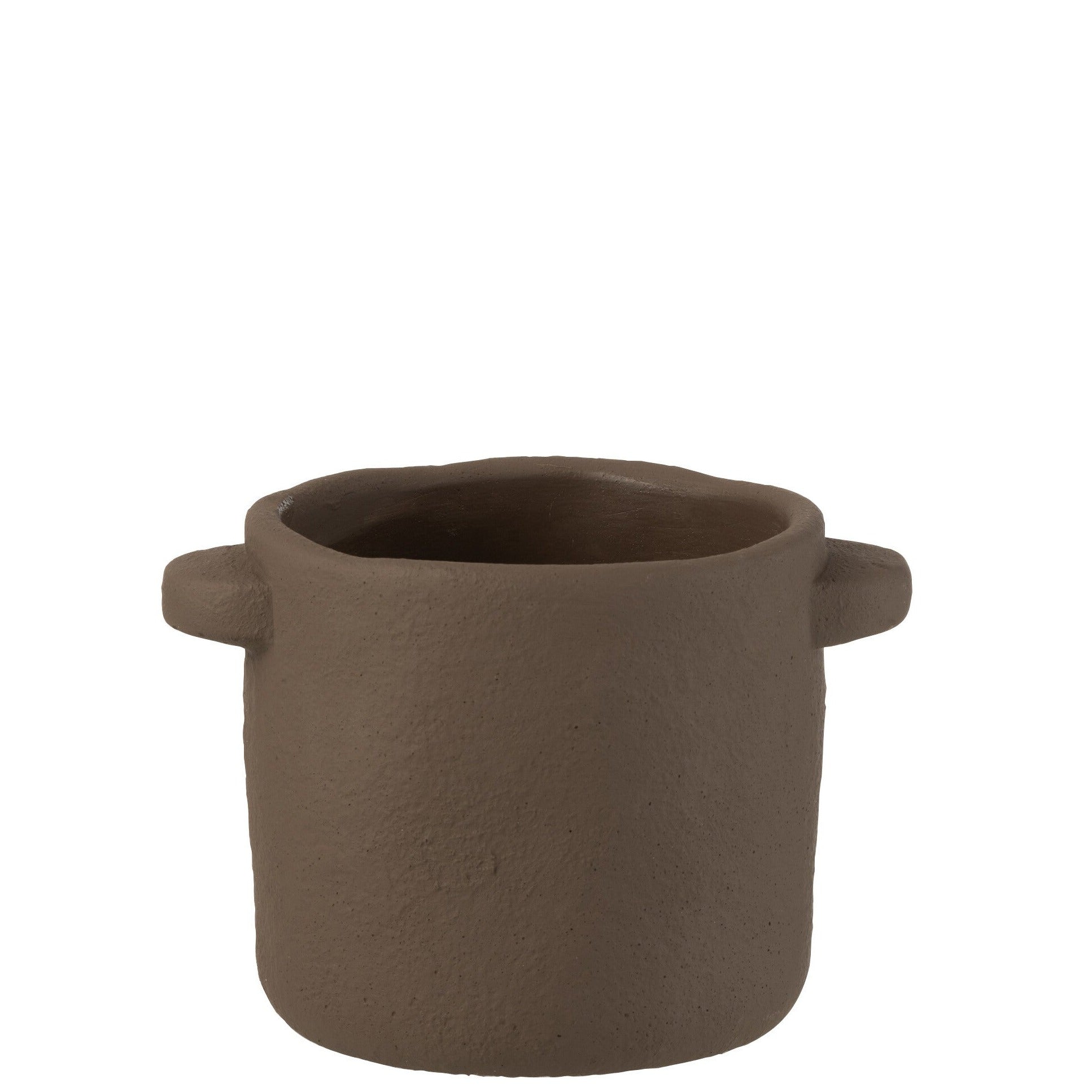 Topf aus Keramik "Gustave" in braun, verschiedene Größen - Interior > Dekoration > Blumentopf von mahina