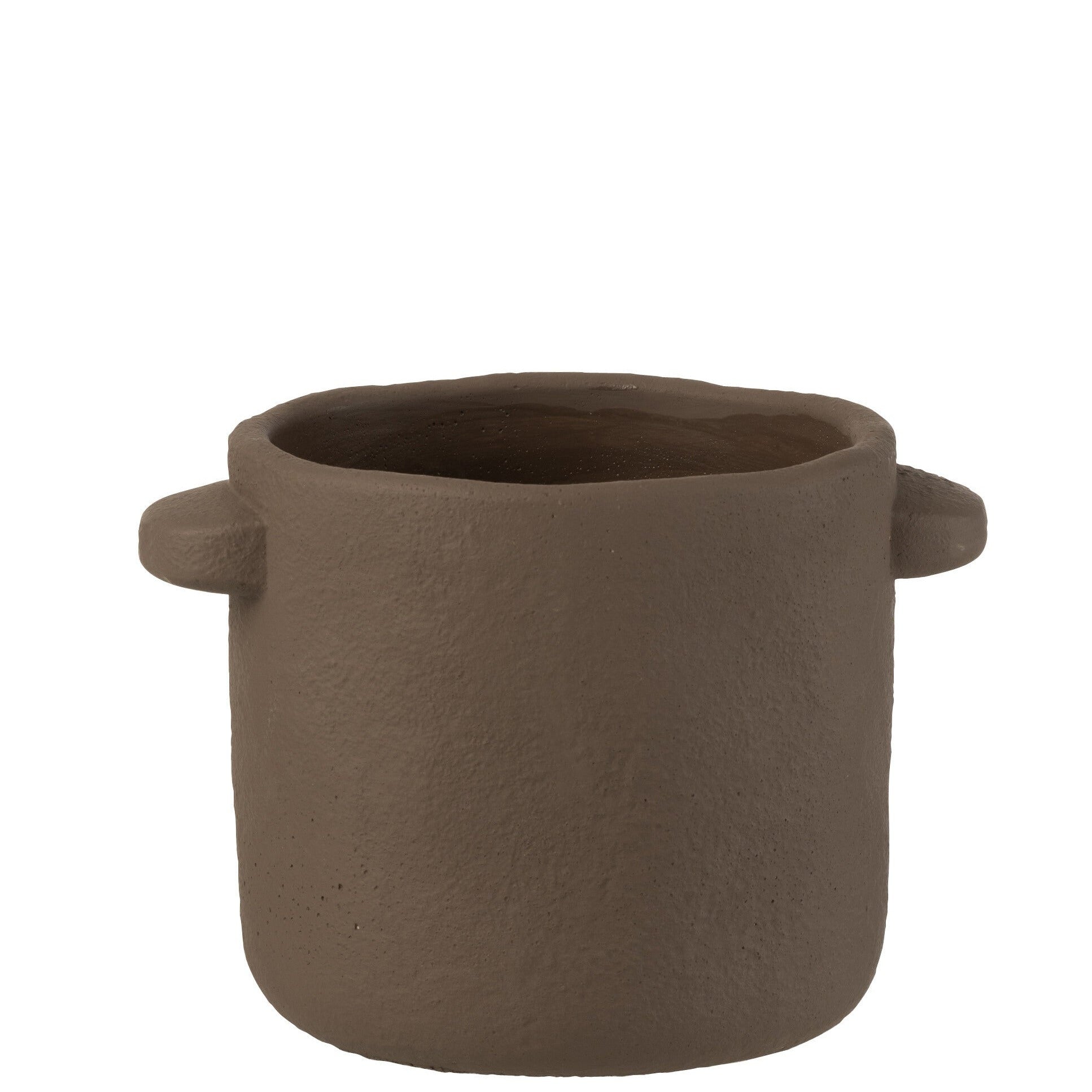 Topf aus Keramik "Gustave" in braun, verschiedene Größen - Interior > Dekoration > Blumentopf von mahina
