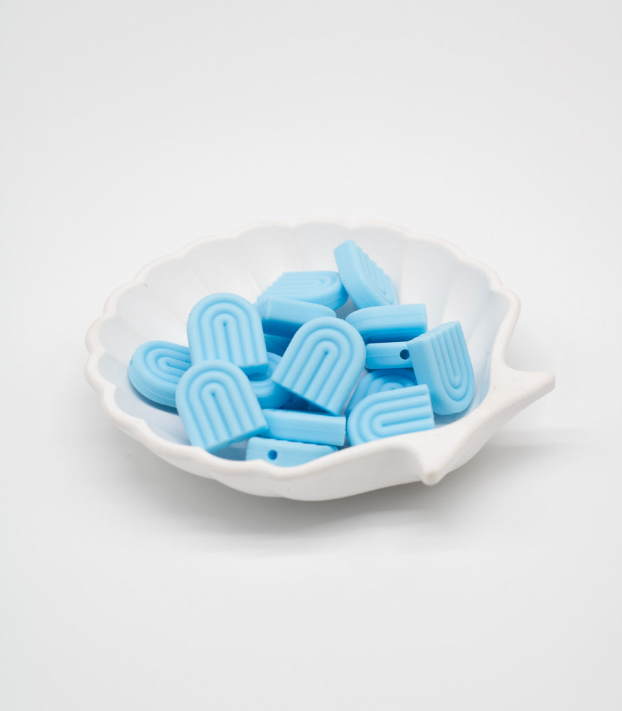 Silikonperle "Regenbogen" 20mm 10 Farben - Bastelbedarf -> Silikon -> Silikonperlen -> Rund von mahina