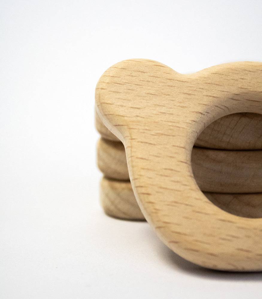 Beißring "Bär" aus Buchenholz - mahina