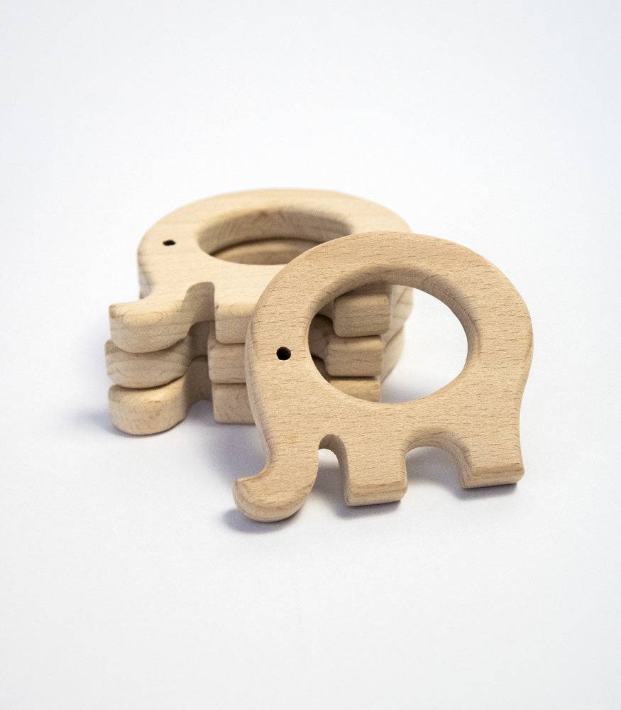 Beißring "Elefant" aus Buchenholz - mahina