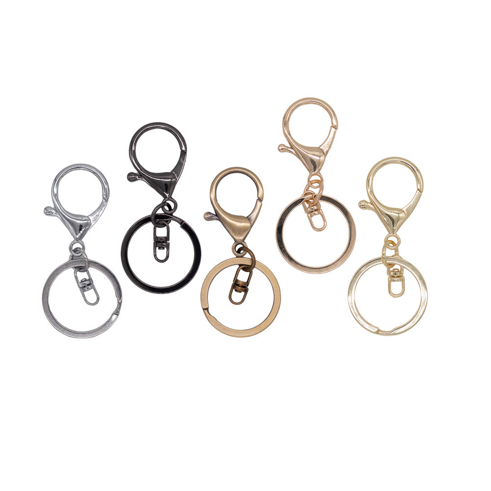 Karabiner mit Schlüsselring 6,9cm - Bastelbedarf -> Karabiner von mahina