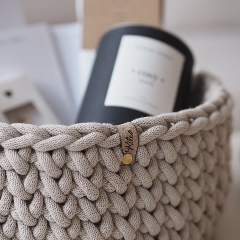 Handgemachter Häkelkorb "Rund" 9mm - mahina x kilea - Interior > Dekoration > Häkelprodukte von mahina