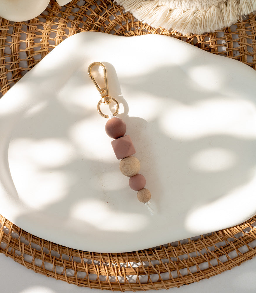 Handgemachter Schlüsselanhänger "Fiori" mit Motivperle - Interior > MAHINA Handmade > Schlüsselanhänger von mahina