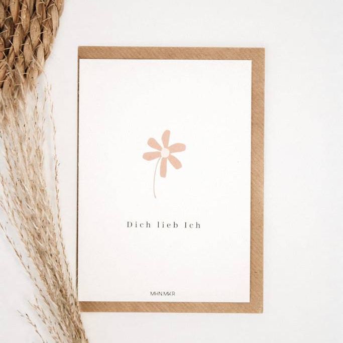 Geschenkkarte "Dich Lieb Ich" - Postkarten von mahina