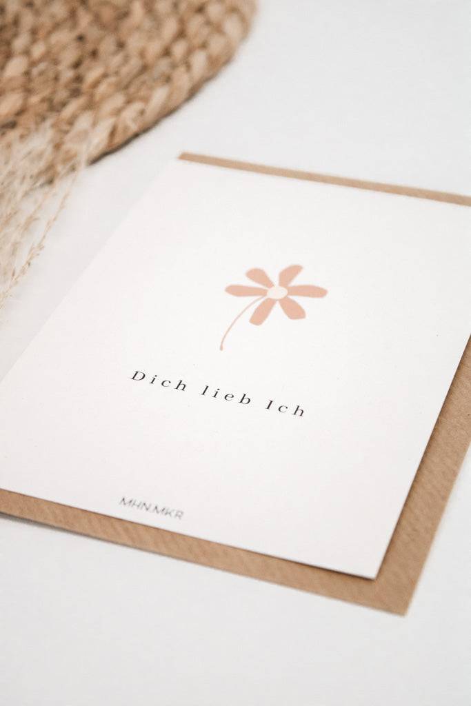 Geschenkkarte "Dich Lieb Ich" - Postkarten von mahina