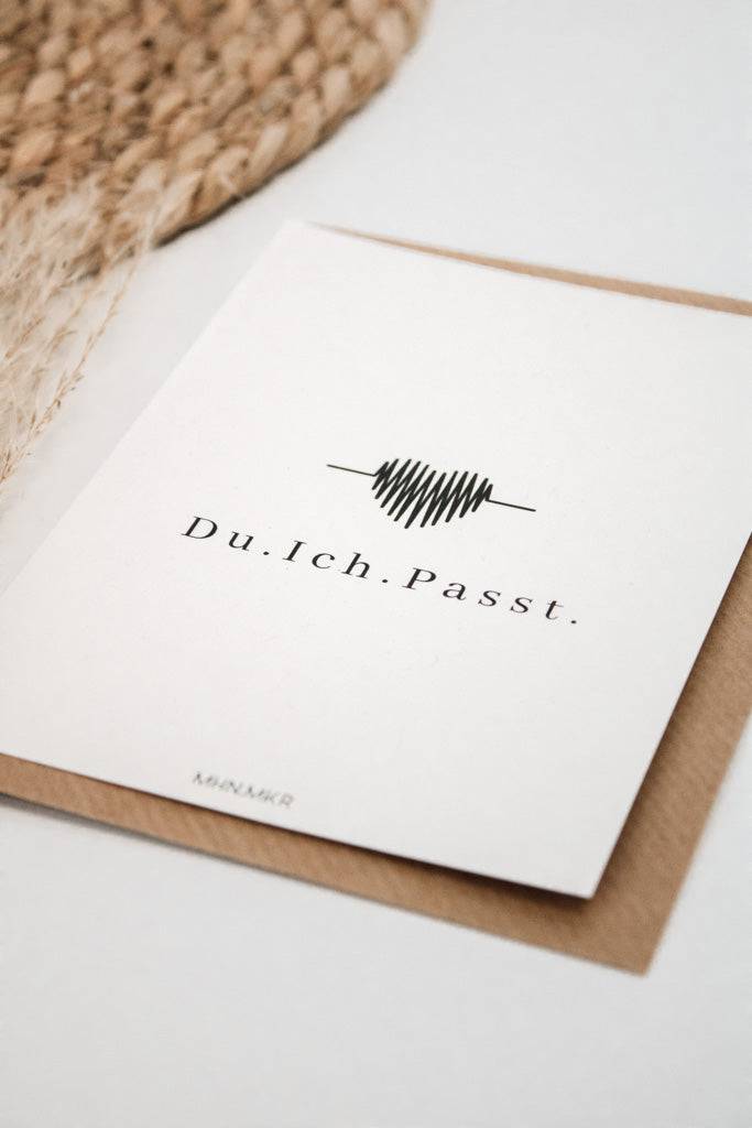 Geschenkkarte "Du Ich Passt" - mahina