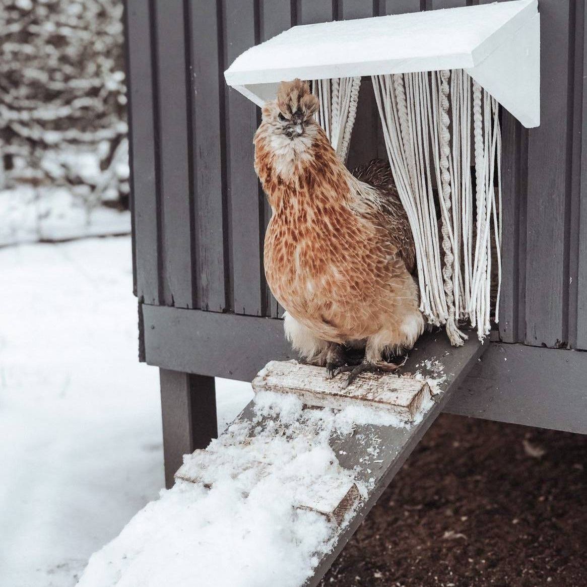 Handgemachter Makramee Hühnerstall Vorhang - mahina