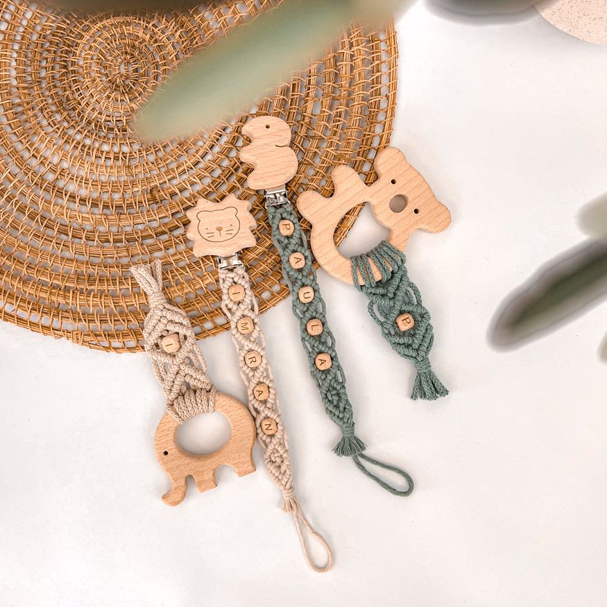 Handgemachtes Makramee Babyset "Classic" personalisierbar - Interior > Dekoration > Makramee von mahina