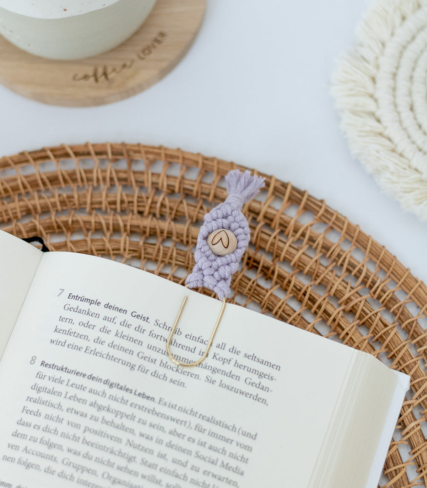 Handgemachtes Makramee Lesezeichen "Vivi" - Interior > Dekoration > Makramee von mahina