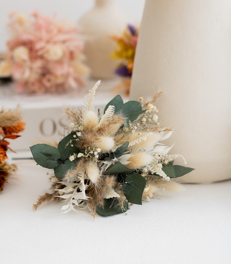 Kleiner Trockenblumenstrauß "Soft Green" - Trockenblumen -> Sträuße von mahina