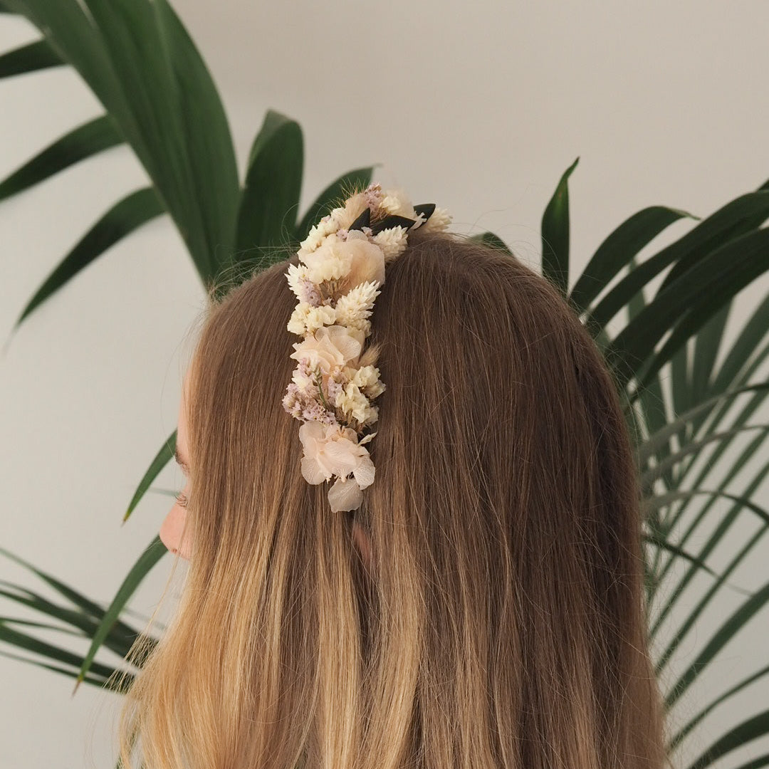 Haarreif aus Trockenblumen - Trockenblumen -> Sträuße von mahina