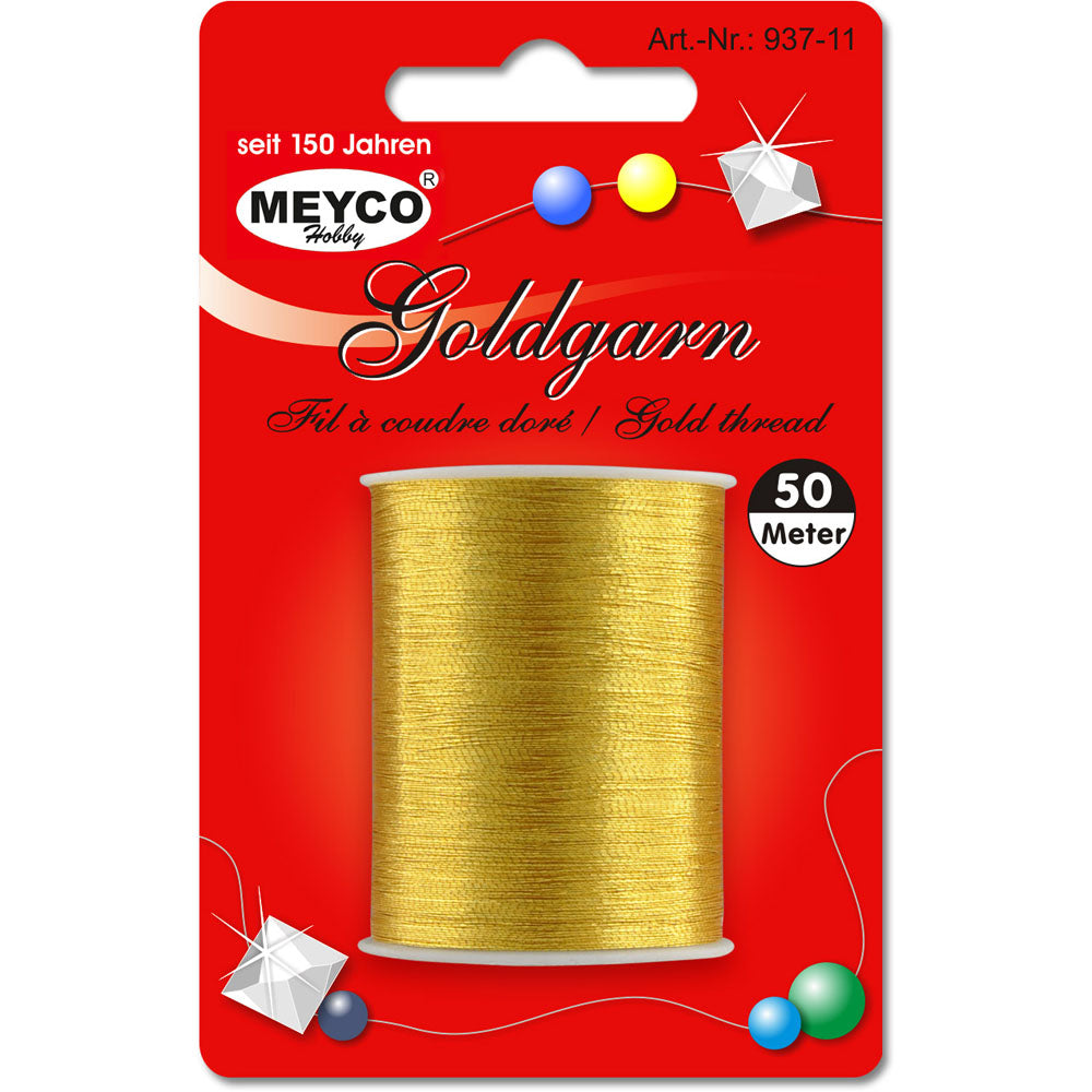 Meyco Nähgarn gold, 50m - Bastelbedarf -> Sonstiges von mahina