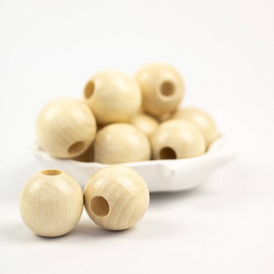 Polierte Makramee Perle "Rund" 30mm - mahina