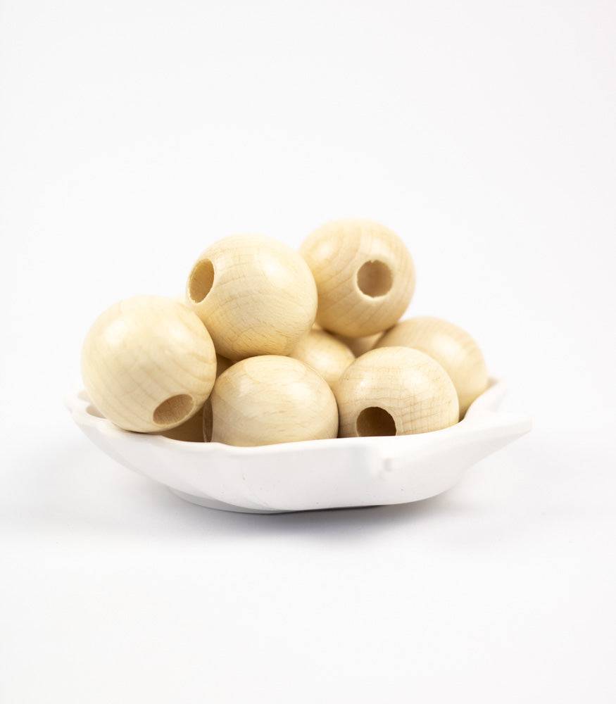 Polierte Makramee Perle "Rund" 30mm - mahina