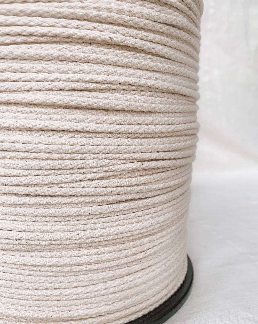 MAHINA Garn 4mm geflochten Natur JUMBO 750m - mahina