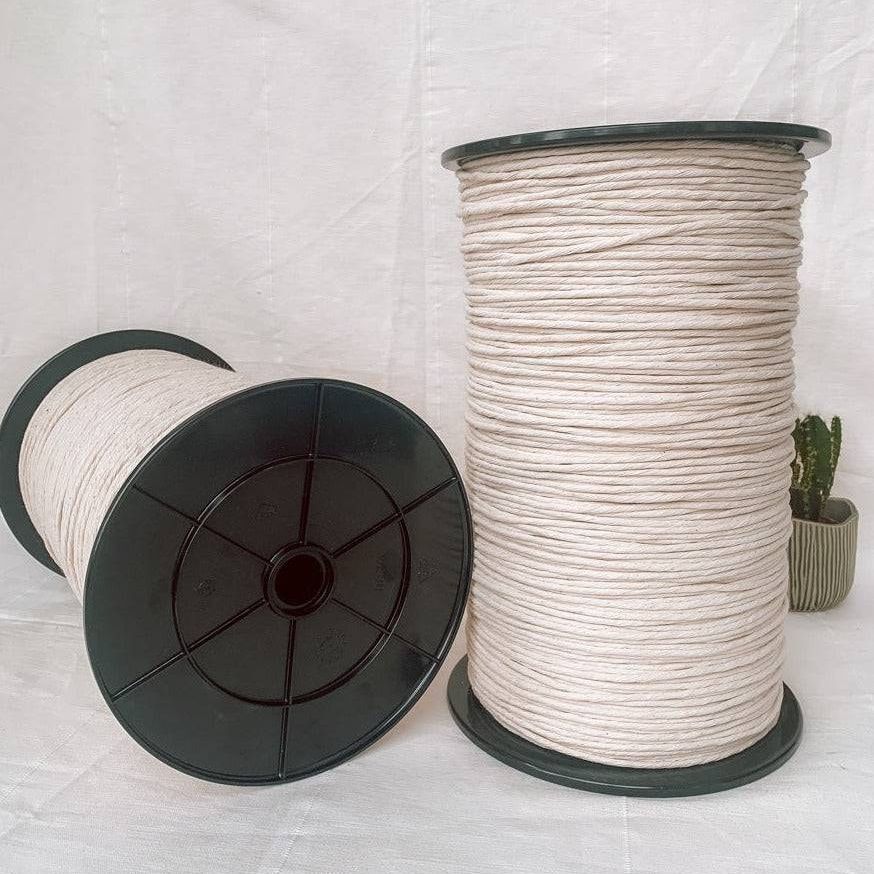 MAHINA Garn 4mm gezwirnt Natur JUMBO 800m - mahina