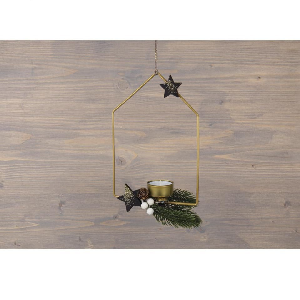 Metallring "Haus" in gold, verschiedene Größen - Bastelbedarf -> Metall -> Metallringe -> Haus von mahina