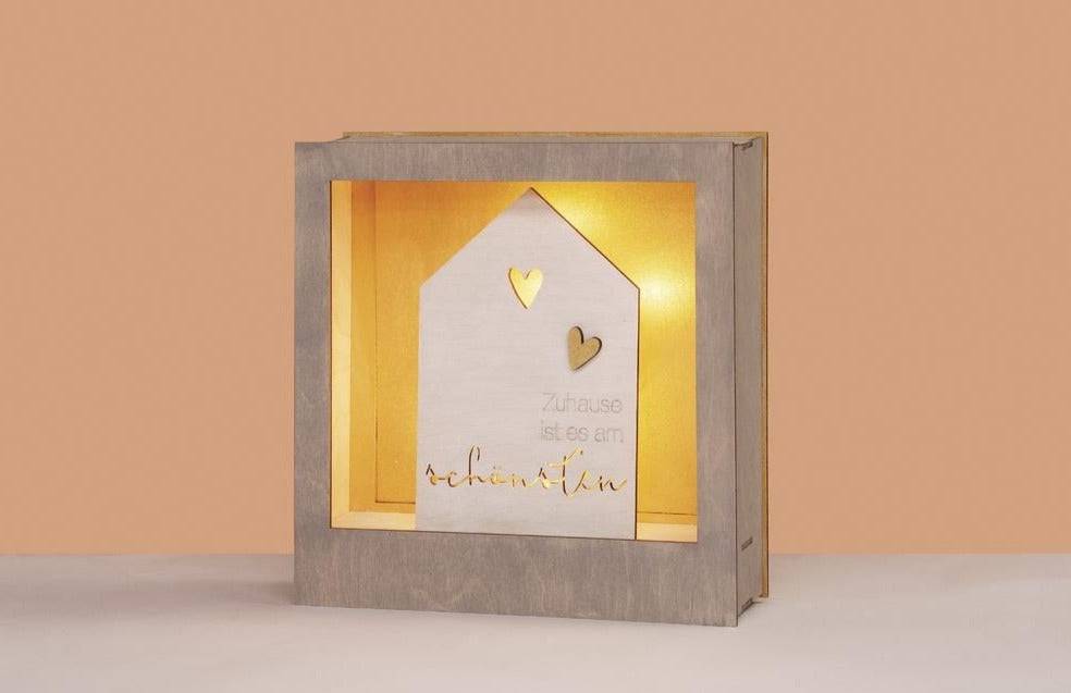 Rayher Holzmotiv Haus "Zuhause ist es am Schönsten", FSC 100% - Bastelbedarf -> Sonstiges von mahina