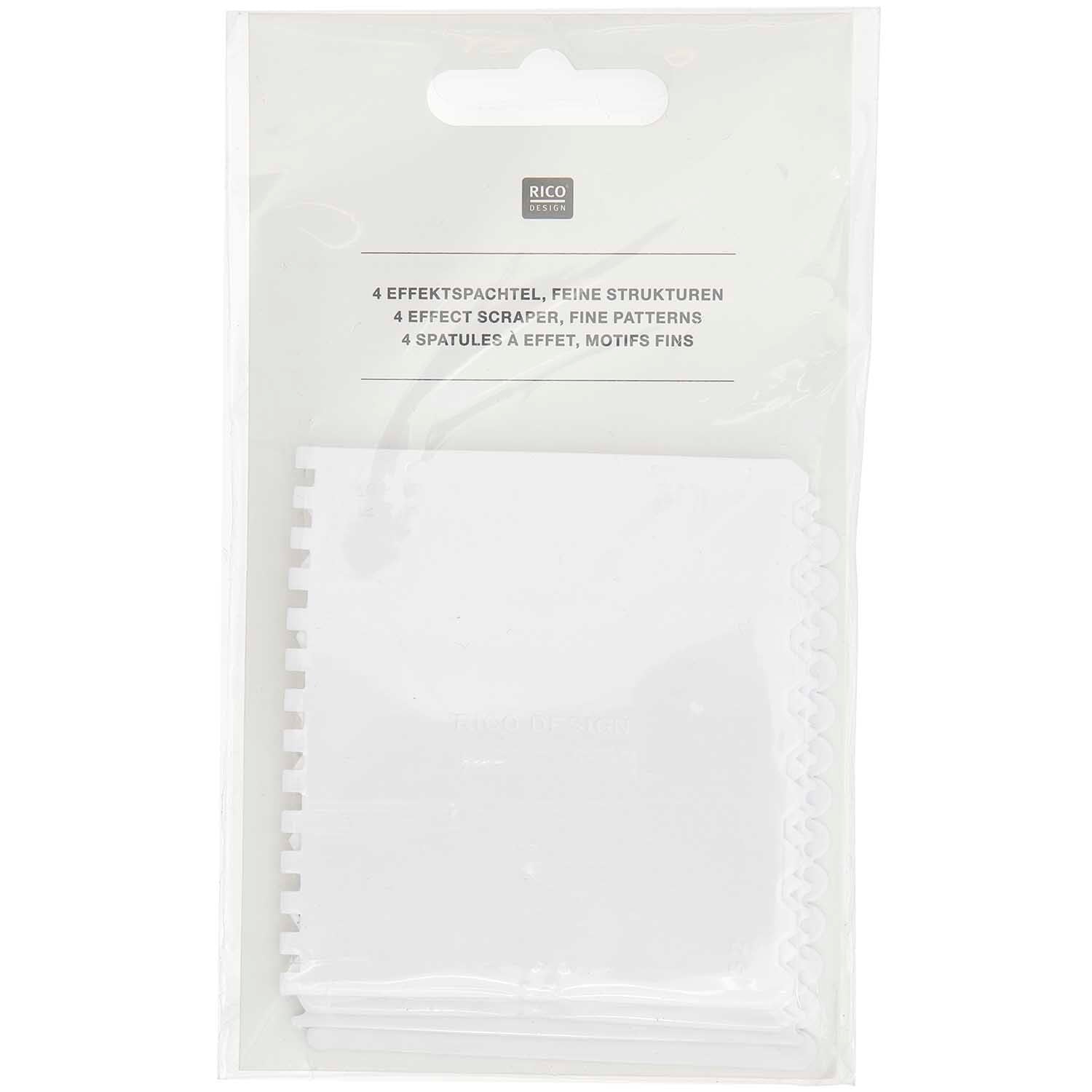 Effektspachtel Set fein, 4 Stück - Bastelbedarf -> Karabiner von mahina