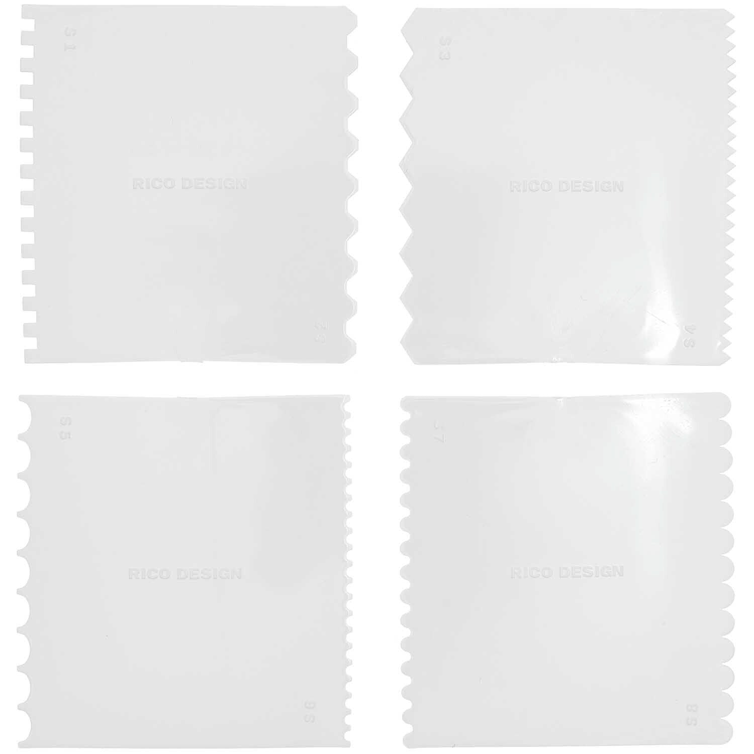 Effektspachtel Set fein, 4 Stück - Bastelbedarf -> Karabiner von mahina