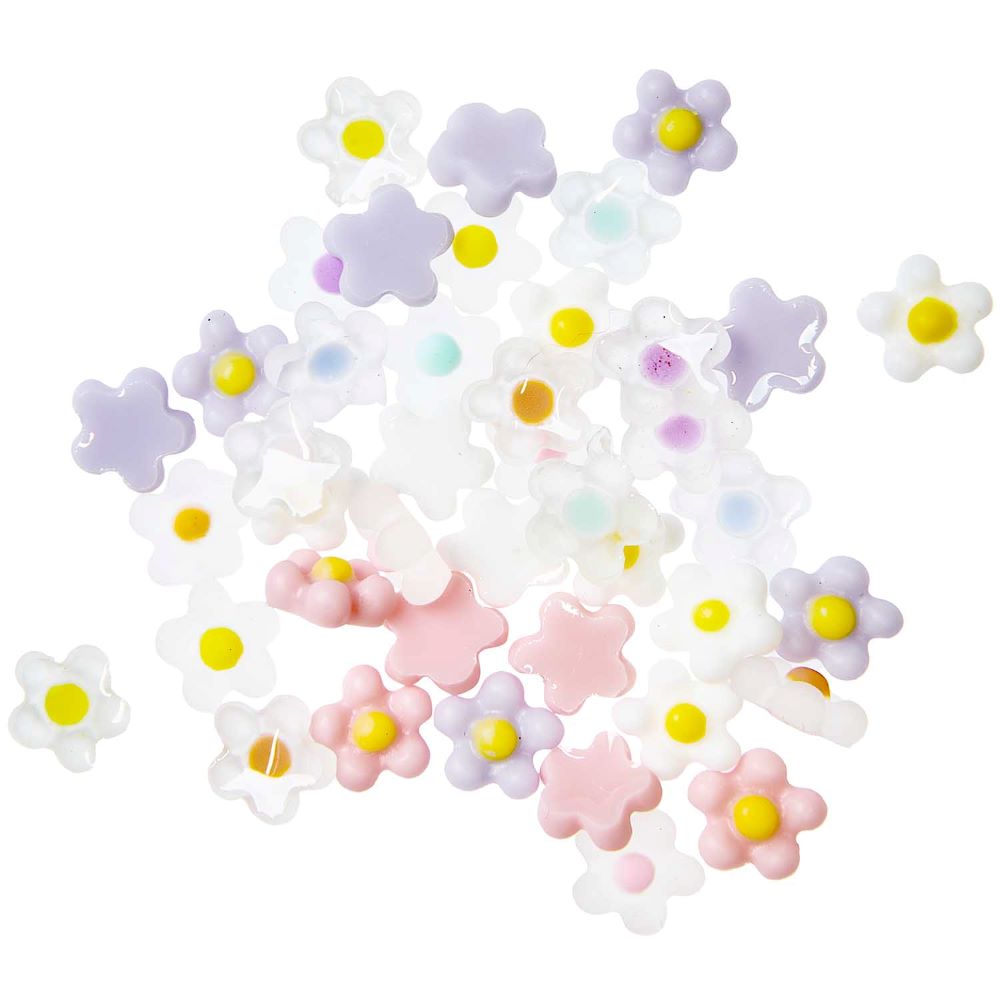 Füllmaterial für Resin Blumen pastell, 2,4g - Bastelbedarf -> Karabiner von mahina