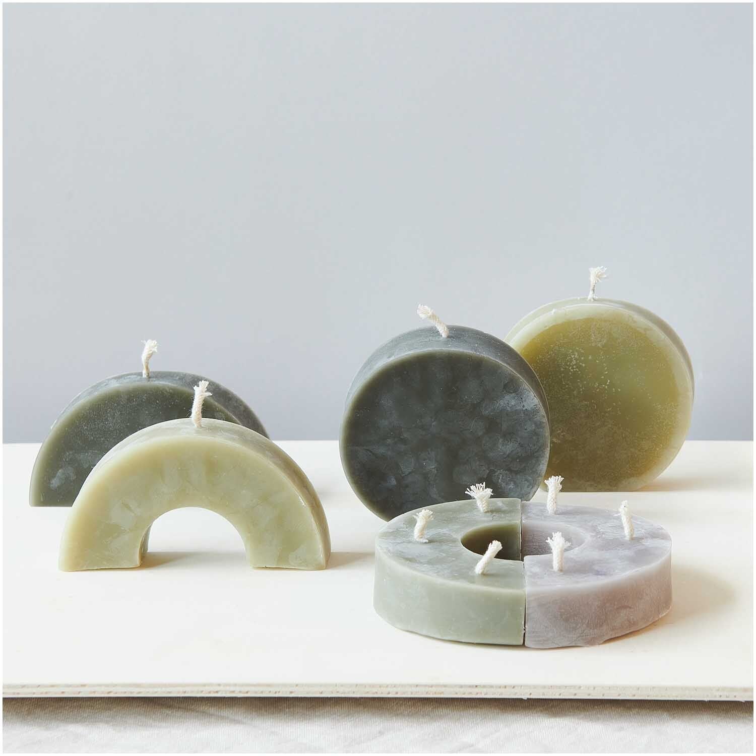 Kerzengießform flach, Regenbogen, 118x69x30mm - Bastelbedarf -> Gießen von mahina