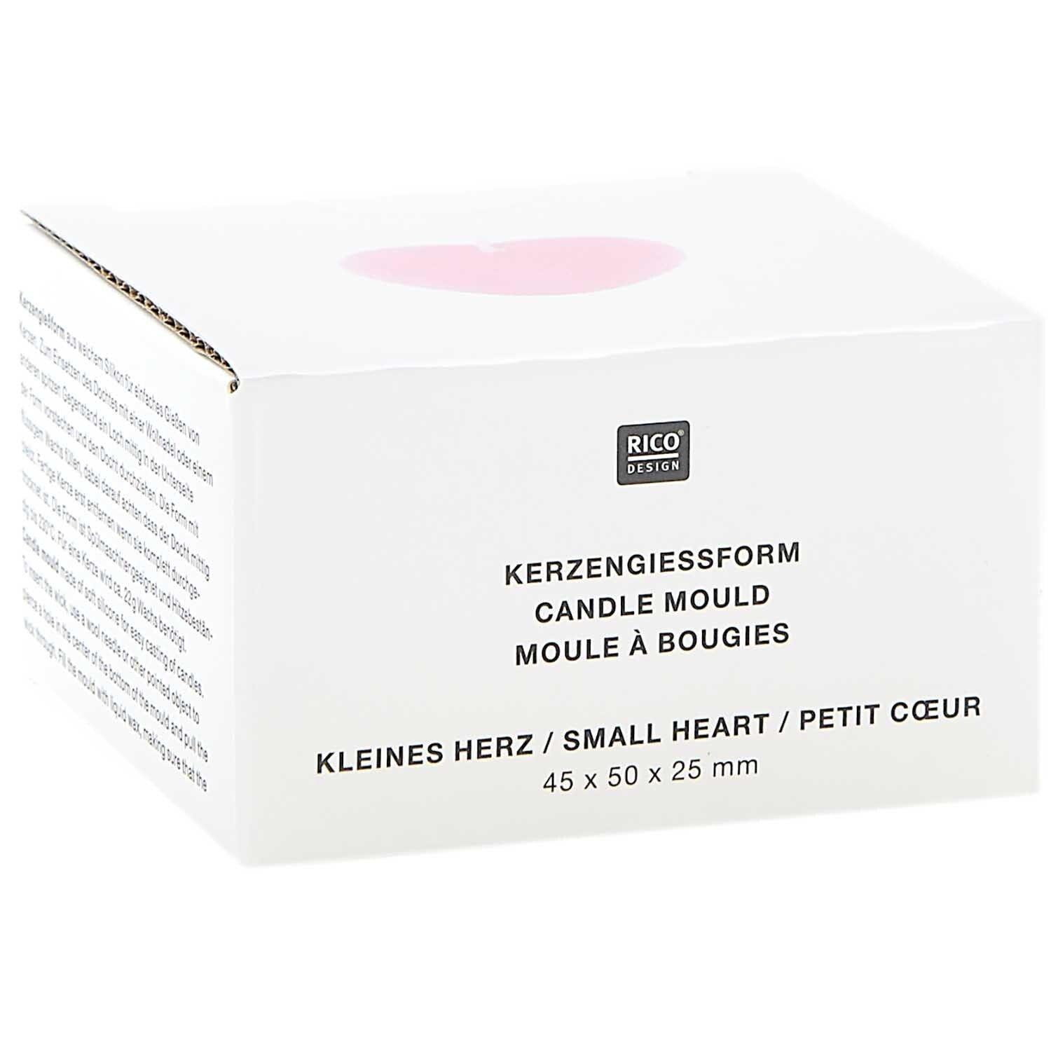 Kerzengießform kleines Herz, 60x56x33mm - Bastelbedarf -> Gießen von mahina