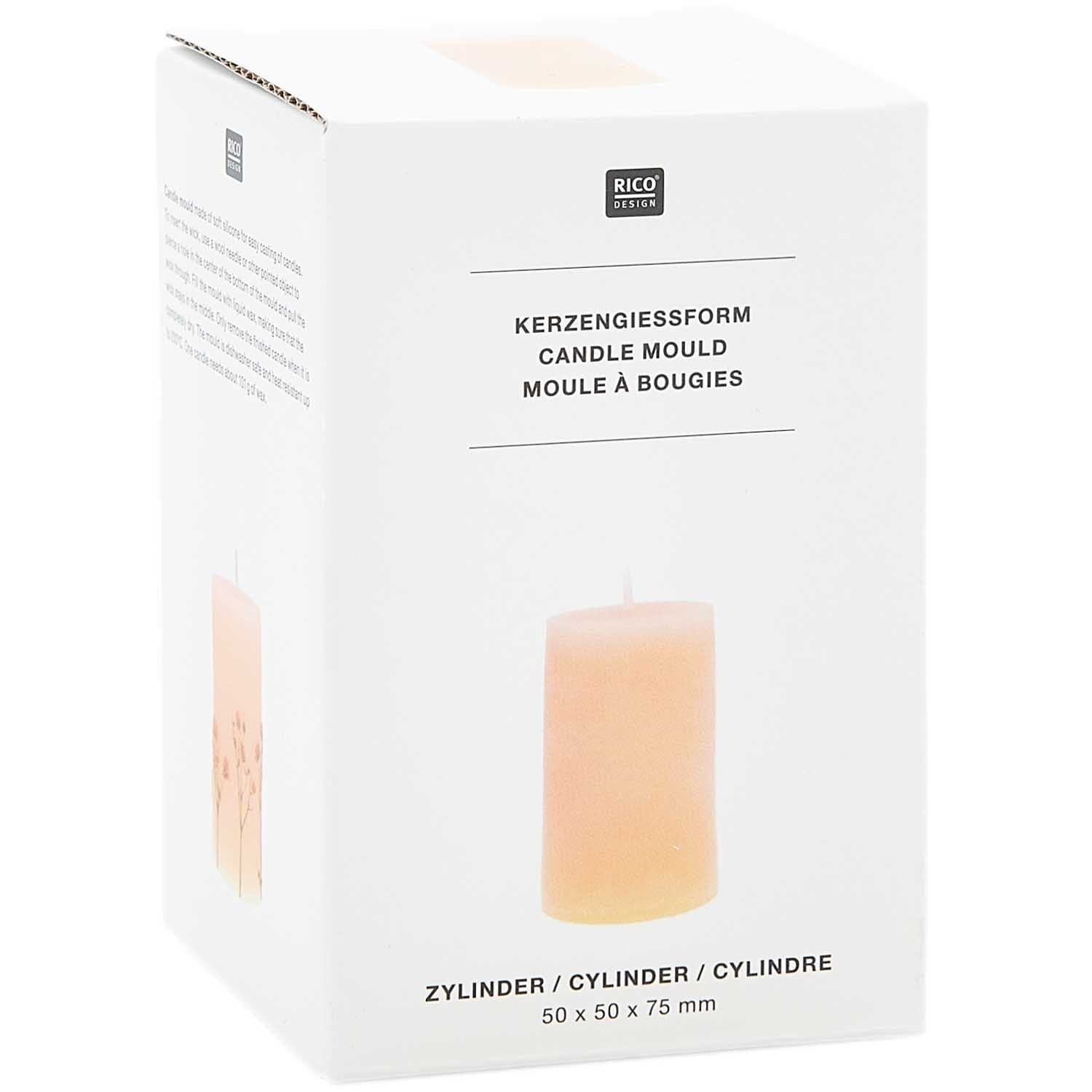 Kerzengießform Zylinder, 61x61x90mm - Bastelbedarf -> Gießen von mahina