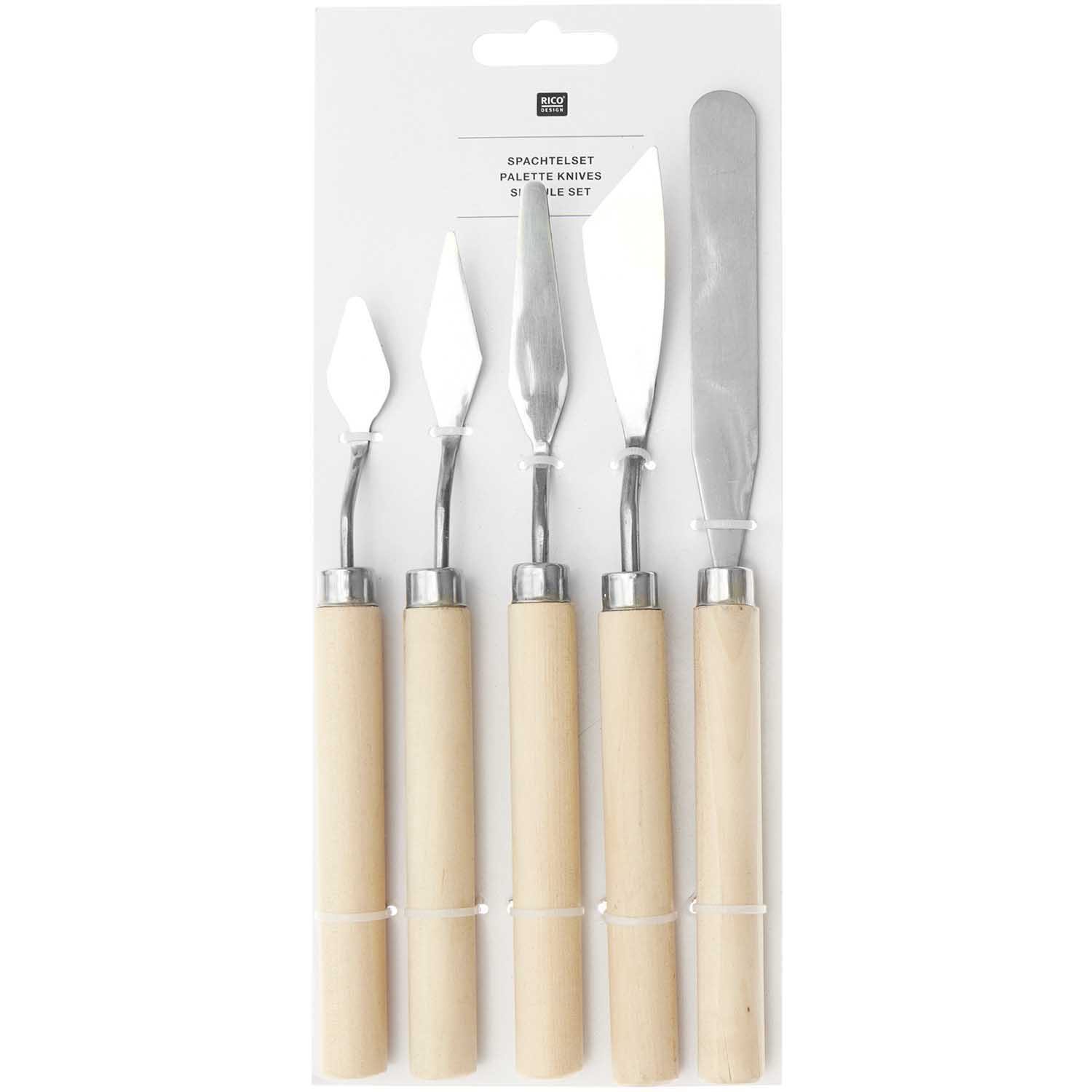 Spachtelset 5-tlg. - Bastelbedarf -> Karabiner von mahina