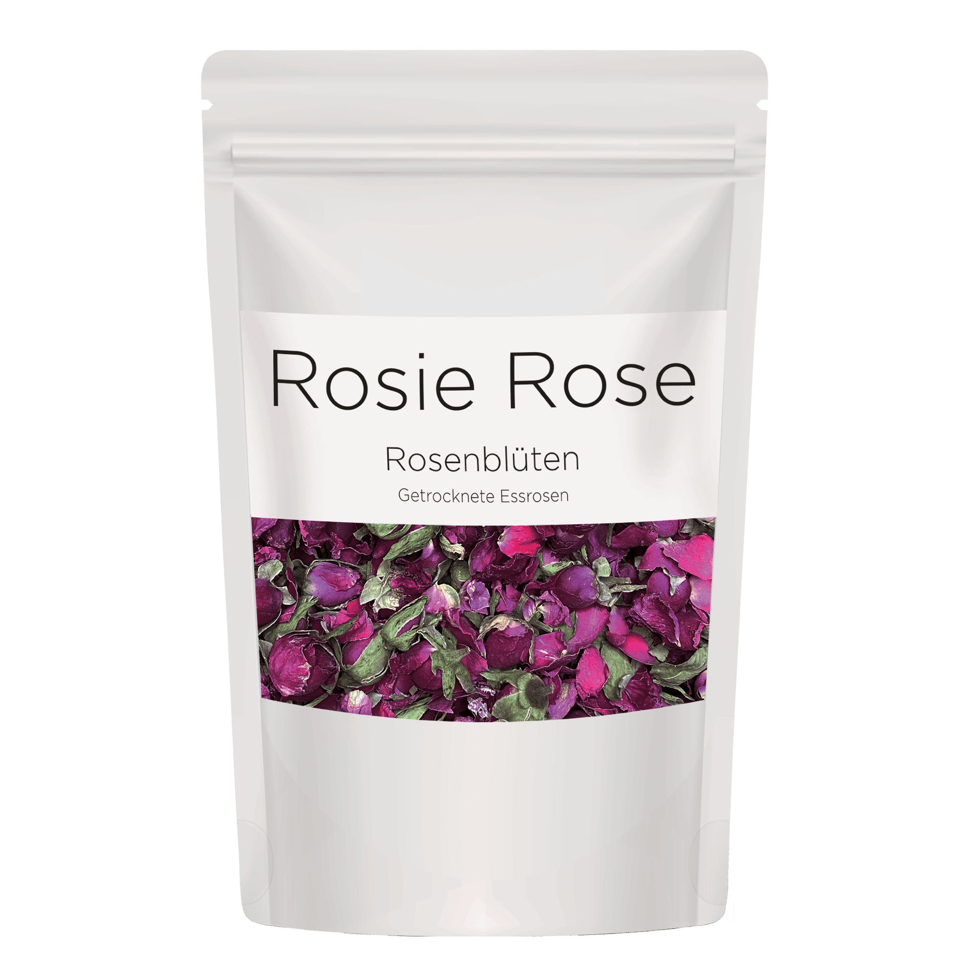 Rosie Rose "Dekorative Rosenblüten" 50g Gastro-Beutel - Essblüten von mahina