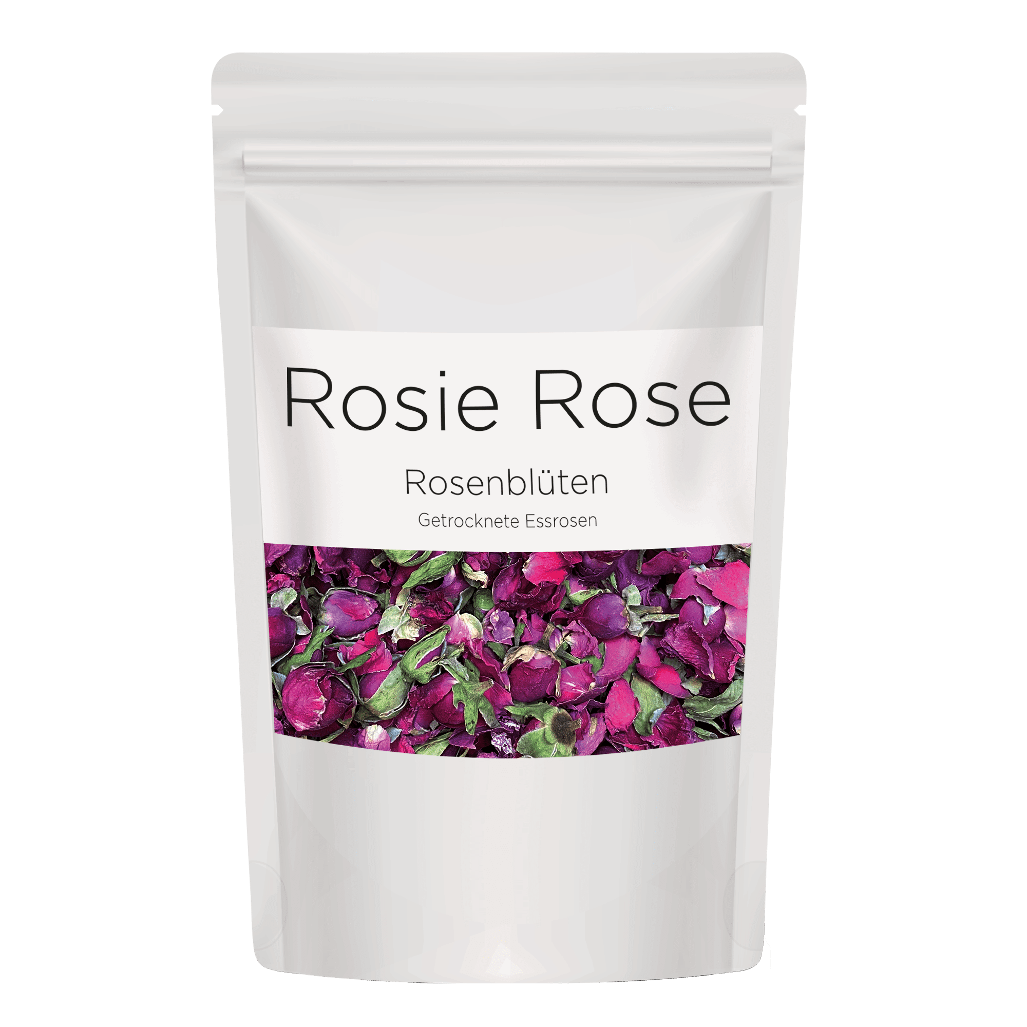Rosie Rose "Dekorative Rosenblüten" 50g Gastro-Beutel - Essblüten von mahina