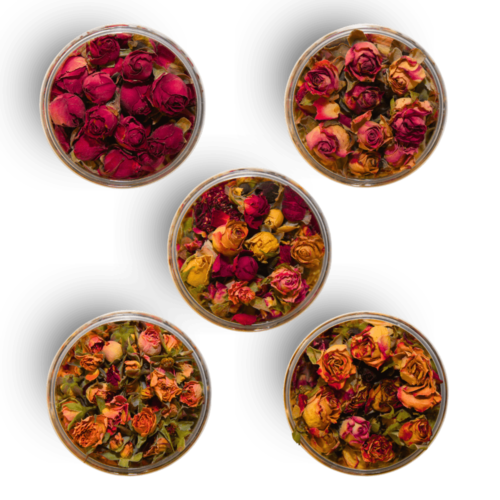 Rosie Rose "Dekorative Rosenblüten" 50g Gastro-Beutel - Essblüten von mahina