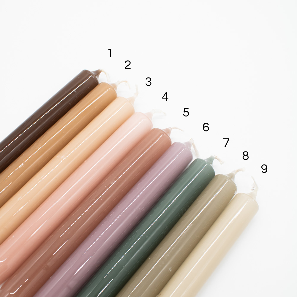 Tafelkerze "Hochglanz" 2,1x19cm in verschiedenen Farben - Interior > Dekoration > Kerzen von mahina