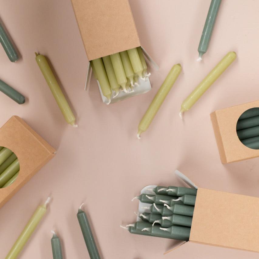 Stabkerze "Mini" 1,2x17,5cm verschiedene Farben - Interior > Dekoration > Kerzen von mahina