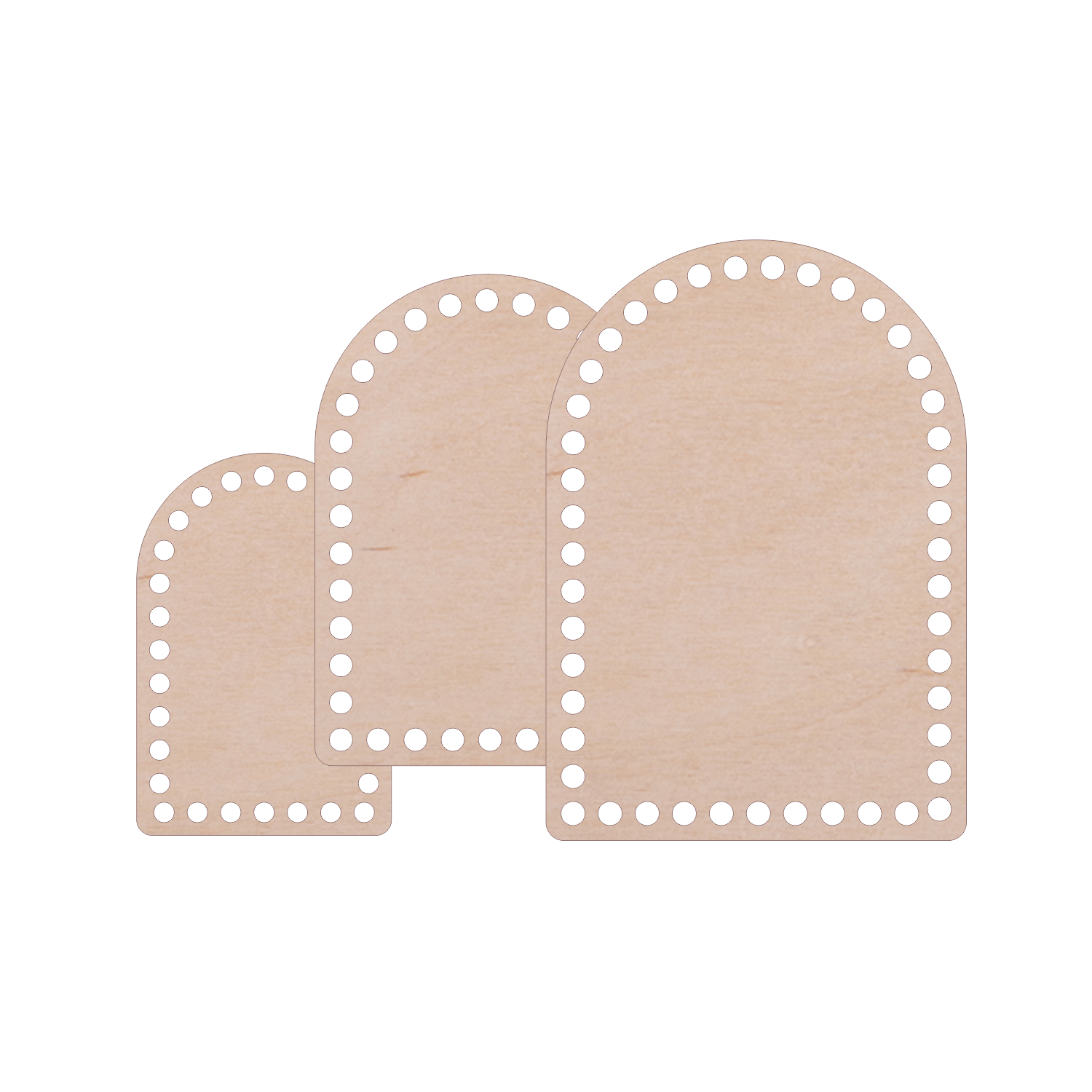 Häkelboden "Bogen" aus Birkenholz, verschiedene Größen - Bastelbedarf -> Häkeln und Stricken -> Häkelboden von mahina