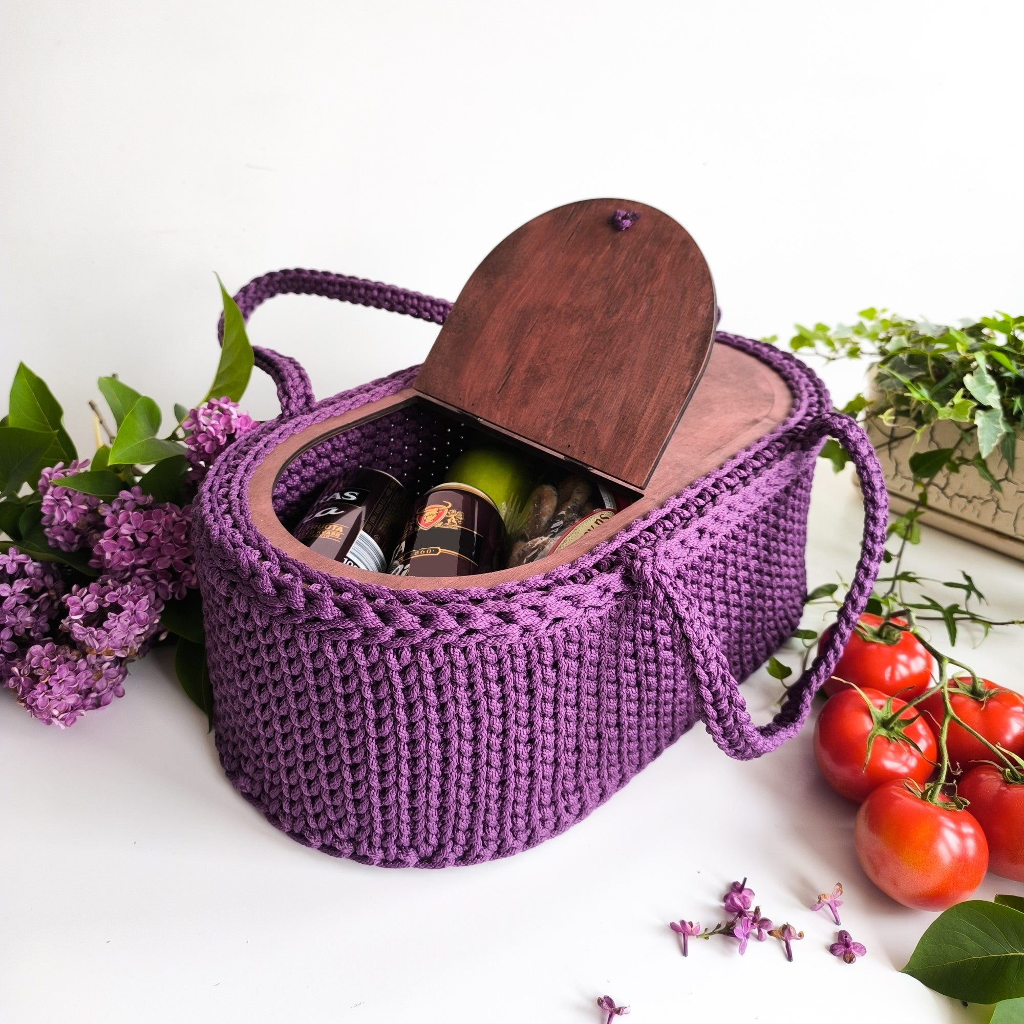 Häkelboden Picknickkorb 45x25cm 2 Stück - Bastelbedarf -> Häkeln und Stricken -> Häkelboden von mahina