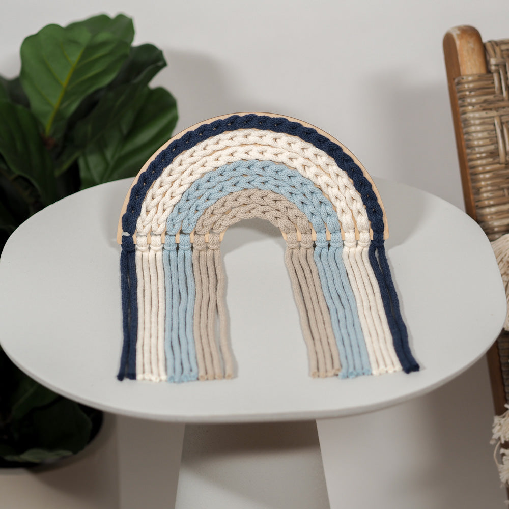 Häkelboden "Regenbogen" aus Birkenholz, 12x25cm - Bastelbedarf -> Häkeln und Stricken -> Häkelboden von mahina