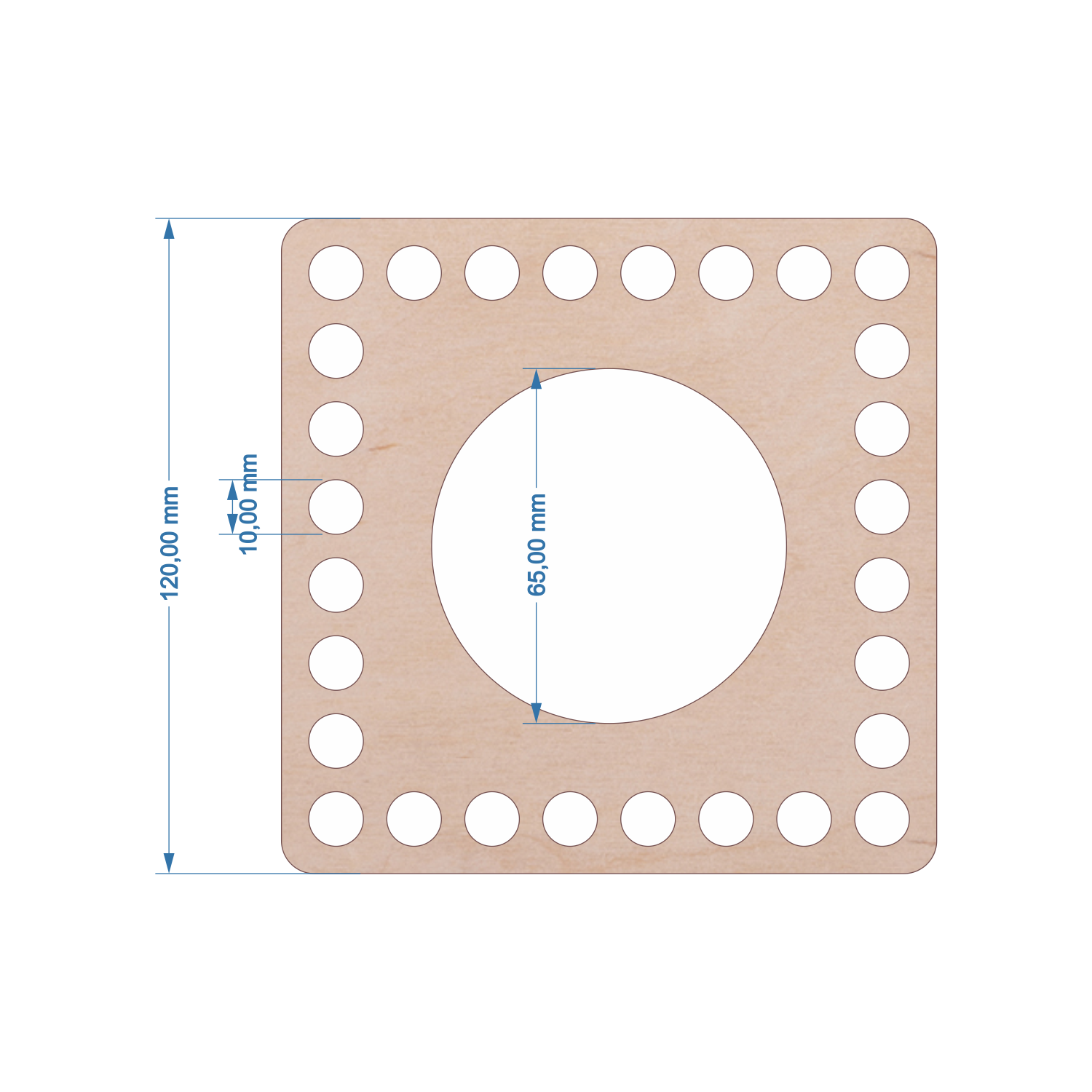 Holzdeckel "Quadrat" Taschentuch-Box zum Häkeln - Bastelbedarf -> Häkeln und Stricken -> Häkeldeckel von mahina