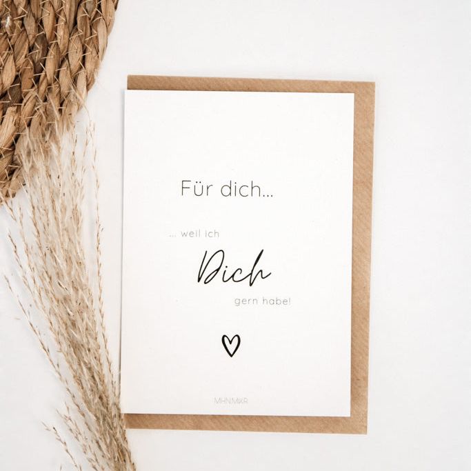 Geschenkkarte "Für Dich" - mahina