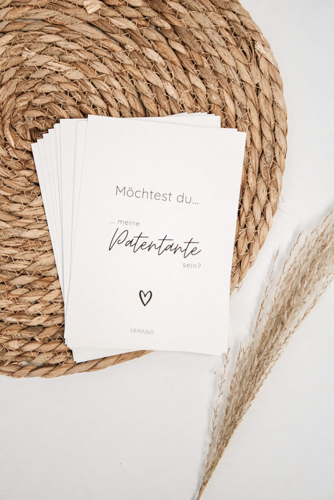 Geschenkkarte "Patentante" - mahina