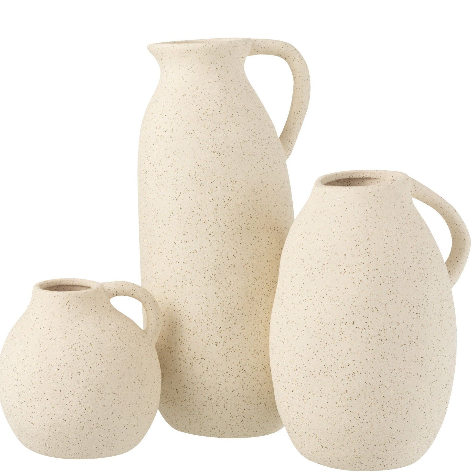 Handgemachte Vase "Toskana" in beige, verschiedene Größen - Interior > Dekoration > Vasen von mahina