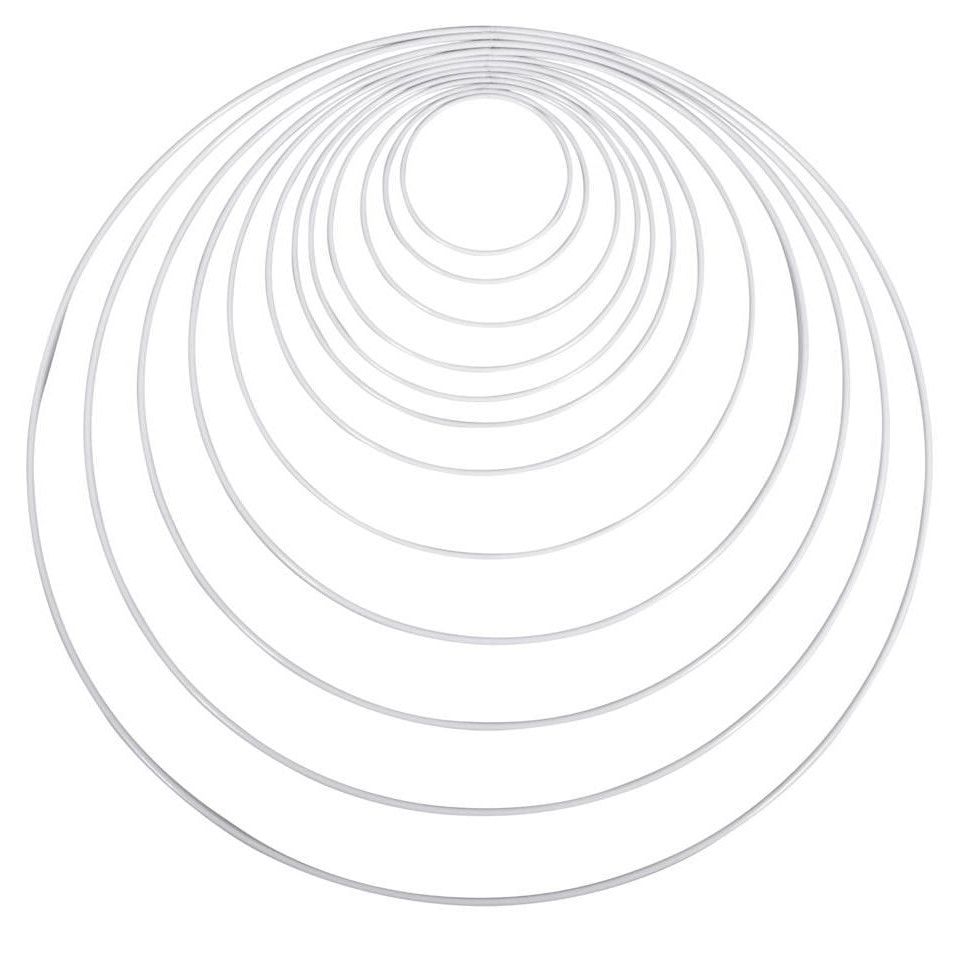 Metallring weiß 5 Größen - mahina