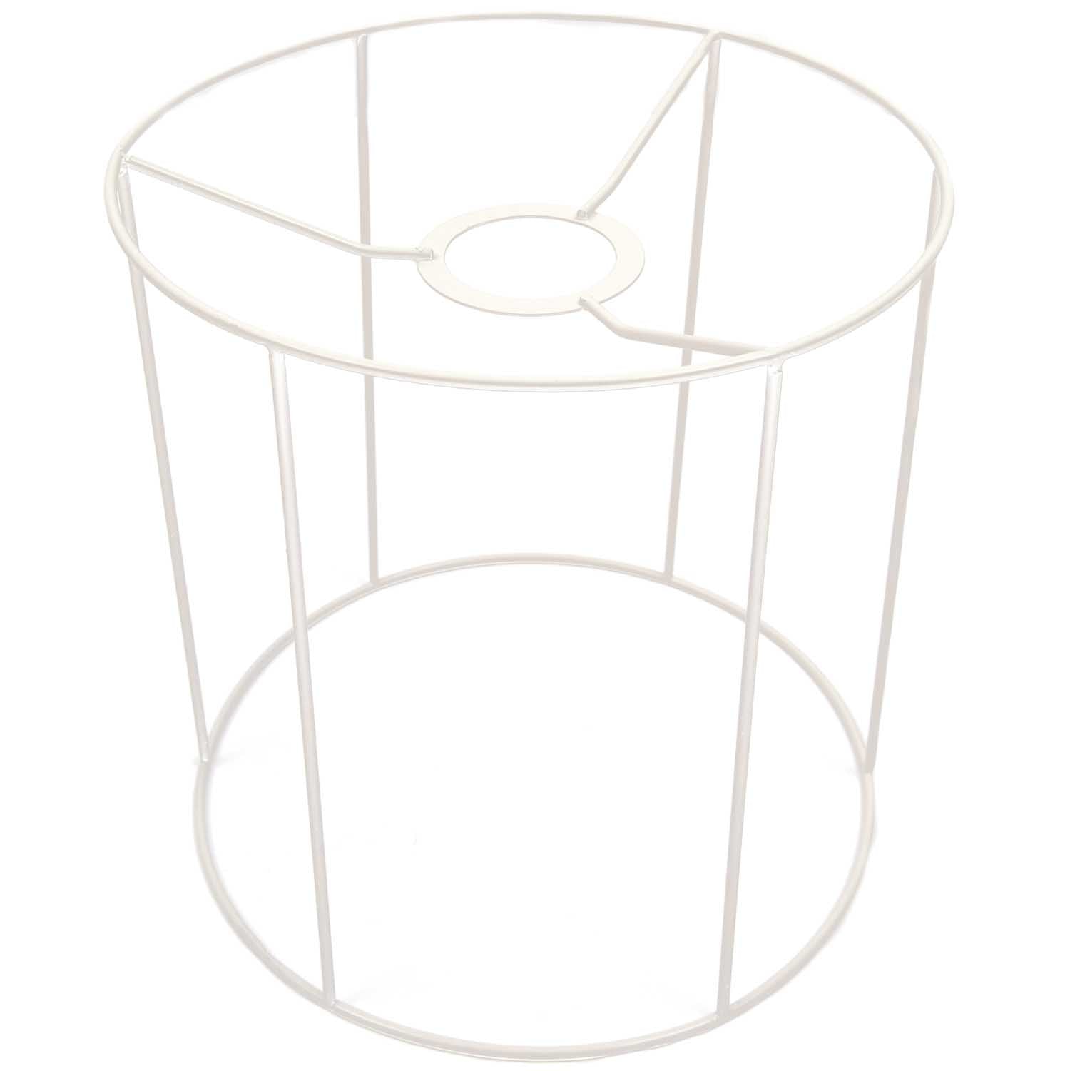 Runder Lampenschirm in weiß, 20cm - mahina