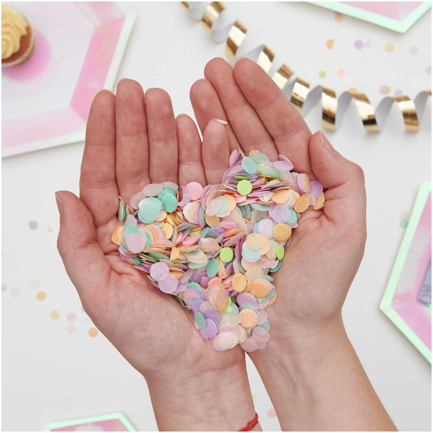 Rico Design Streuteile/Konfetti Pastel Rainbow Mix 20g - mahina