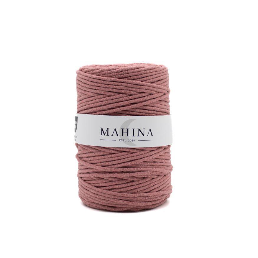 MAHINA Garn 4mm gezwirnt Altrosa 200m - mahina