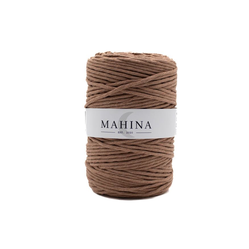 MAHINA Garn 4mm gezwirnt Teddybraun 200m - Garne > Baumwollgarne > Pferdeseile > Gezwirnt > 4mm > 200m von mahina