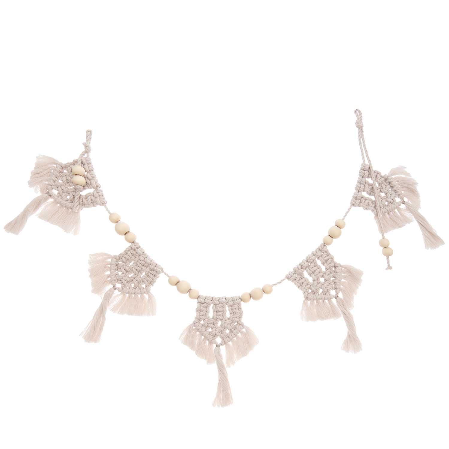 Unbehandelte Makramee Perle "Natur" 25mm Ø - mahina